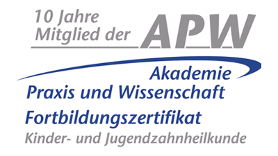 Mitglied in der Akademie Praxis und Wissenschaft (APW) – Kinder- und Jugendzahnheilkunde